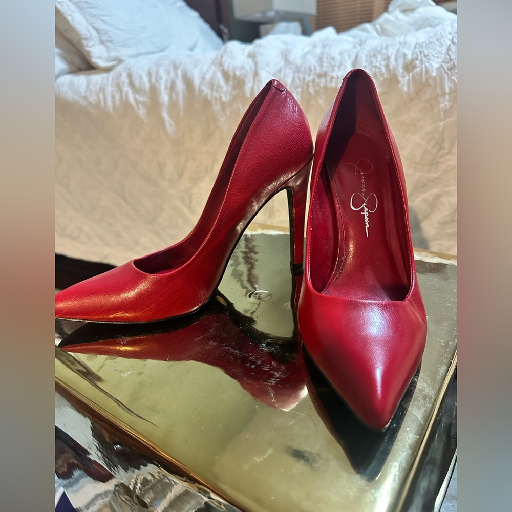 Elegant Red Stiletto Heels